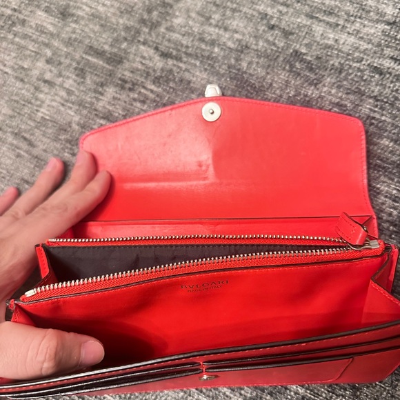 Bvlgari Serpenti Forever red Large Wallet - Picture 4 of 8